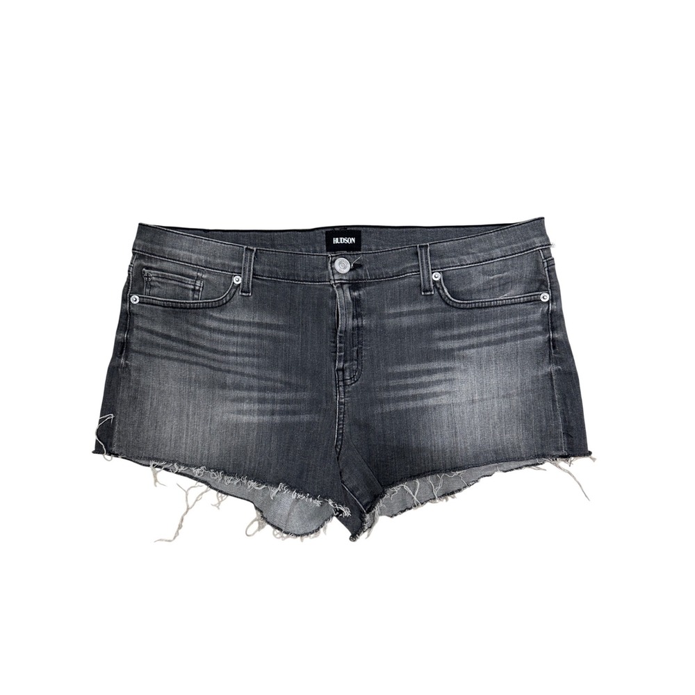 Hudson Kenzie Cut Off Shorts Grey Reverie Denim Spectator WR699DBQ Size 32 NEW